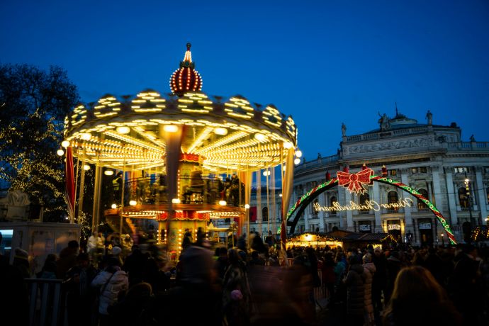 A night market in Vienna, Austria