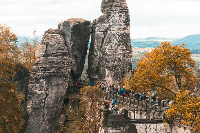Brown concrete bridge in Germany