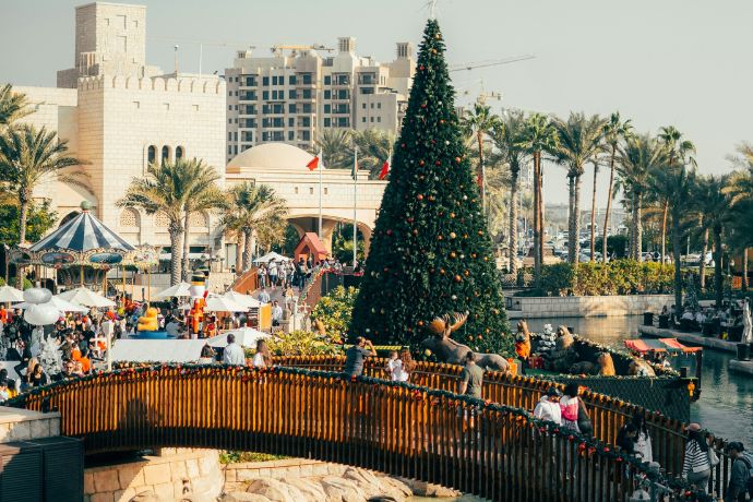 Christmas tree in Dubai, UAE
