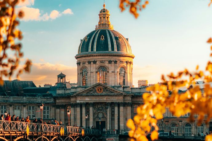 City, architecture, street in Paris, France