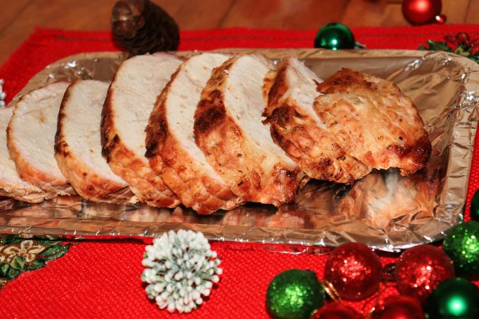 Glazed Ham within Christmas dinner