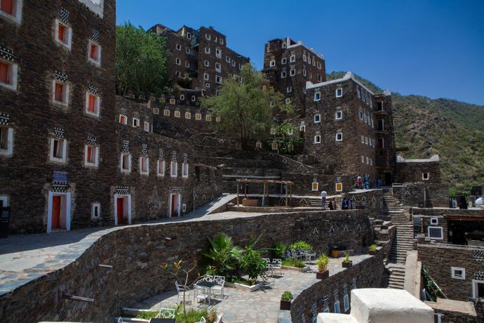 The Ancient village of Rijal Alma at the foothills of Asir mountains