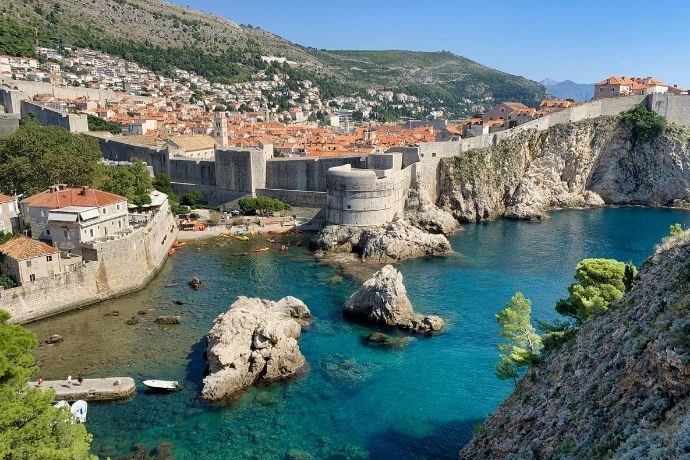 Picturesque scenery in Dubrovnik, Croatia