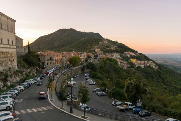 Sant’Oreste town in Lazio, distant 50km from Rome, on top of Monte Soratte, Italy.