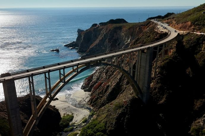 The iconic Bixby Creek Bridge