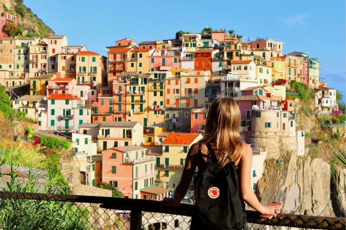 Travel to the city of Riomaggiore, Italy